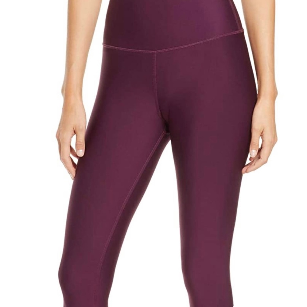 Alo Yoga HW Airlift Capri, Black Plum, Large - NWT